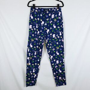Modcloth x Collectif Bunny Trousers Womens 8 Enchanted Meadow Easter Twee Whimsy